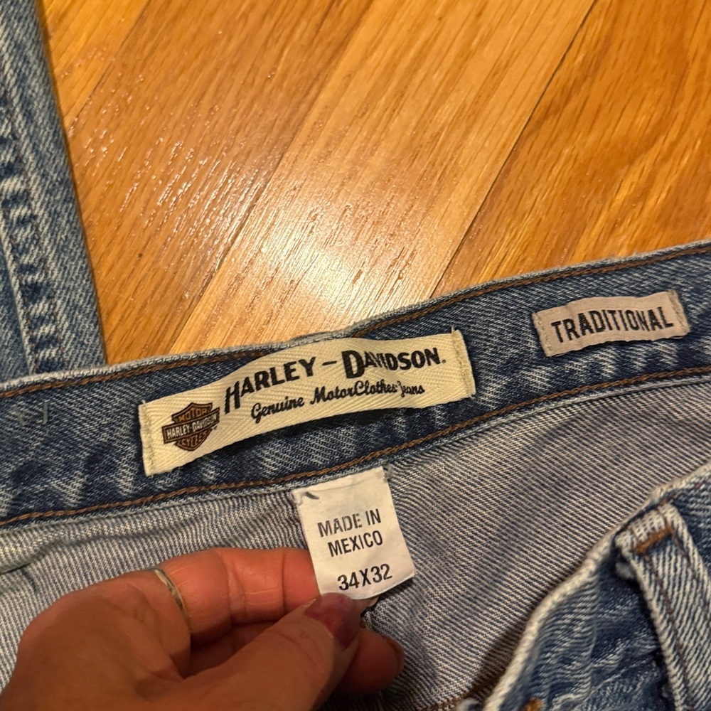 Harley-Davidson Traditional Fit Blue Jeans - 34/32 - Picture 6 of 7